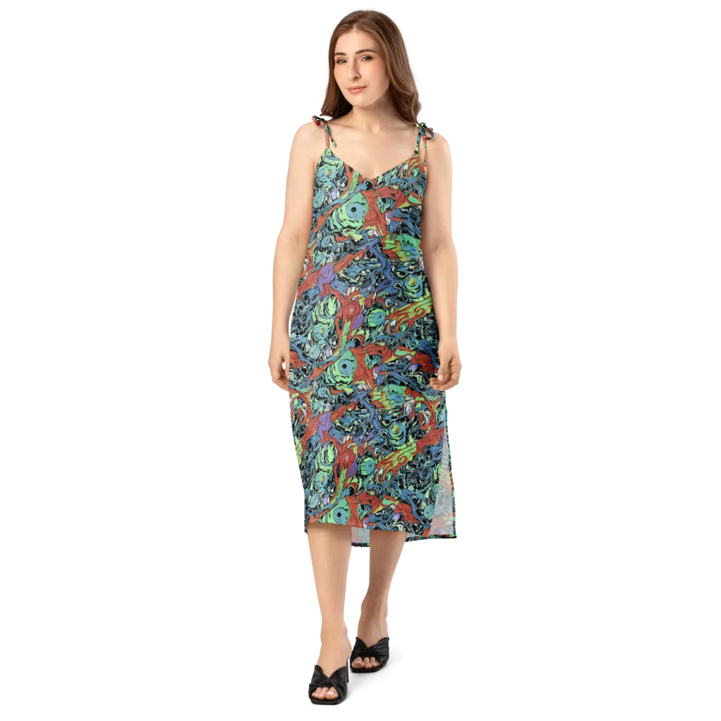 Surreal Shoal on Slip Dress — Front