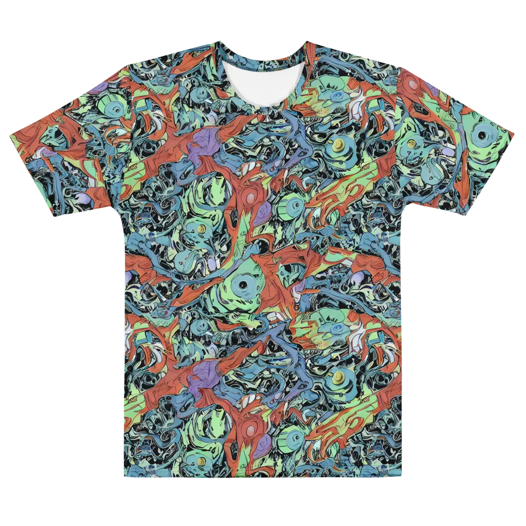 Surreal Shoal on Men's Cotton Crew Neck T-Shirt — Front