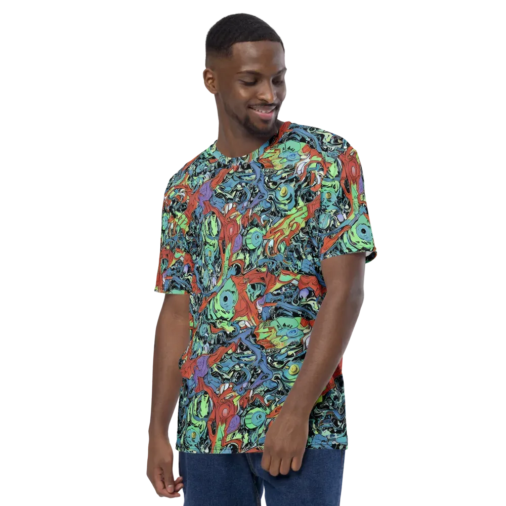 Surreal Shoal on Men's Crew Neck T-Shirt — Left