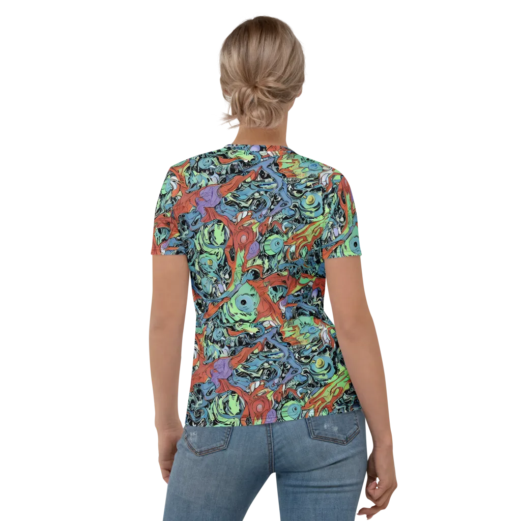 Surreal Shoal on Women's Crew Neck T-Shirt — Back