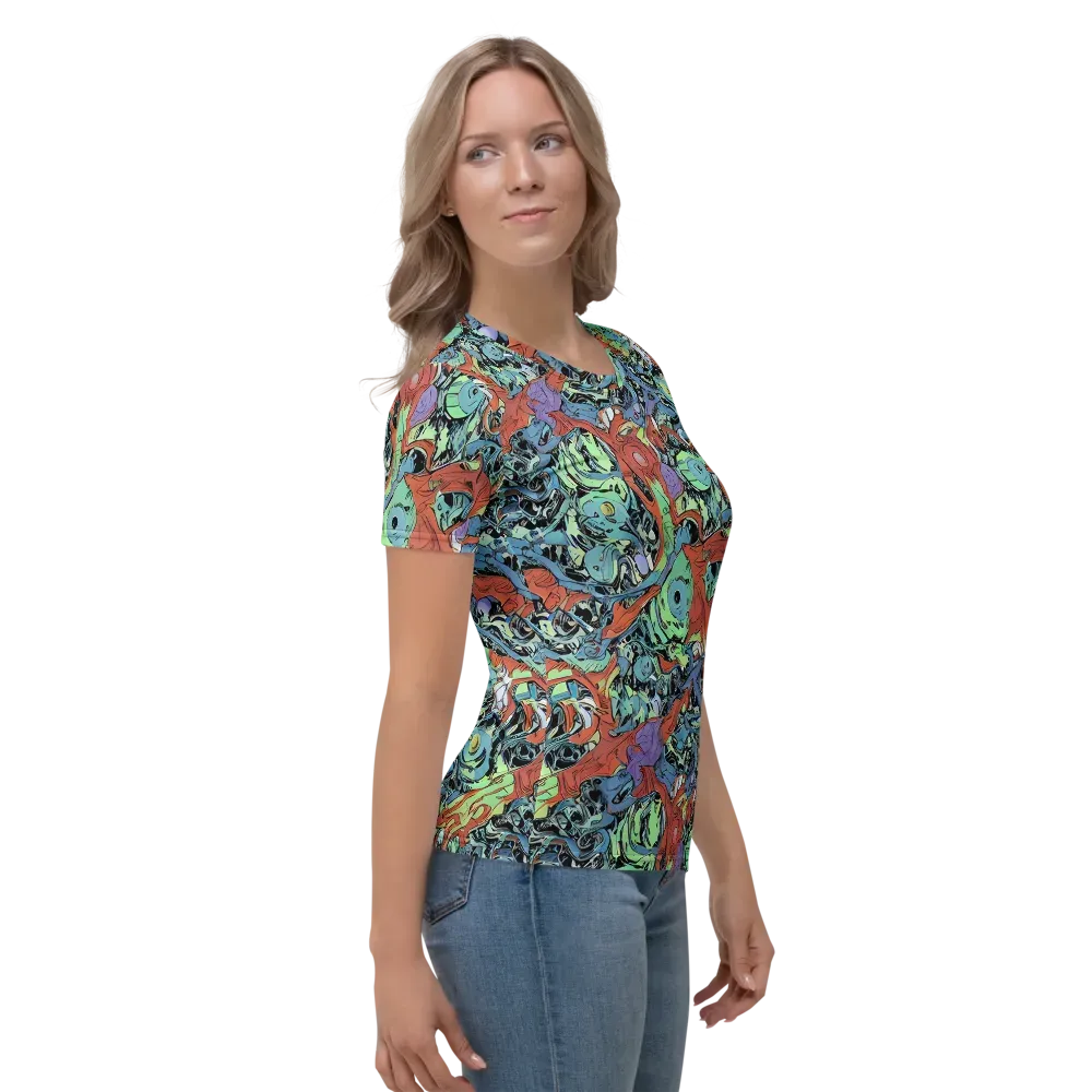 Surreal Shoal on Women's Crew Neck T-Shirt — Right