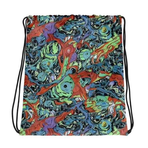 Surreal Shoal on a Drawstring Bag