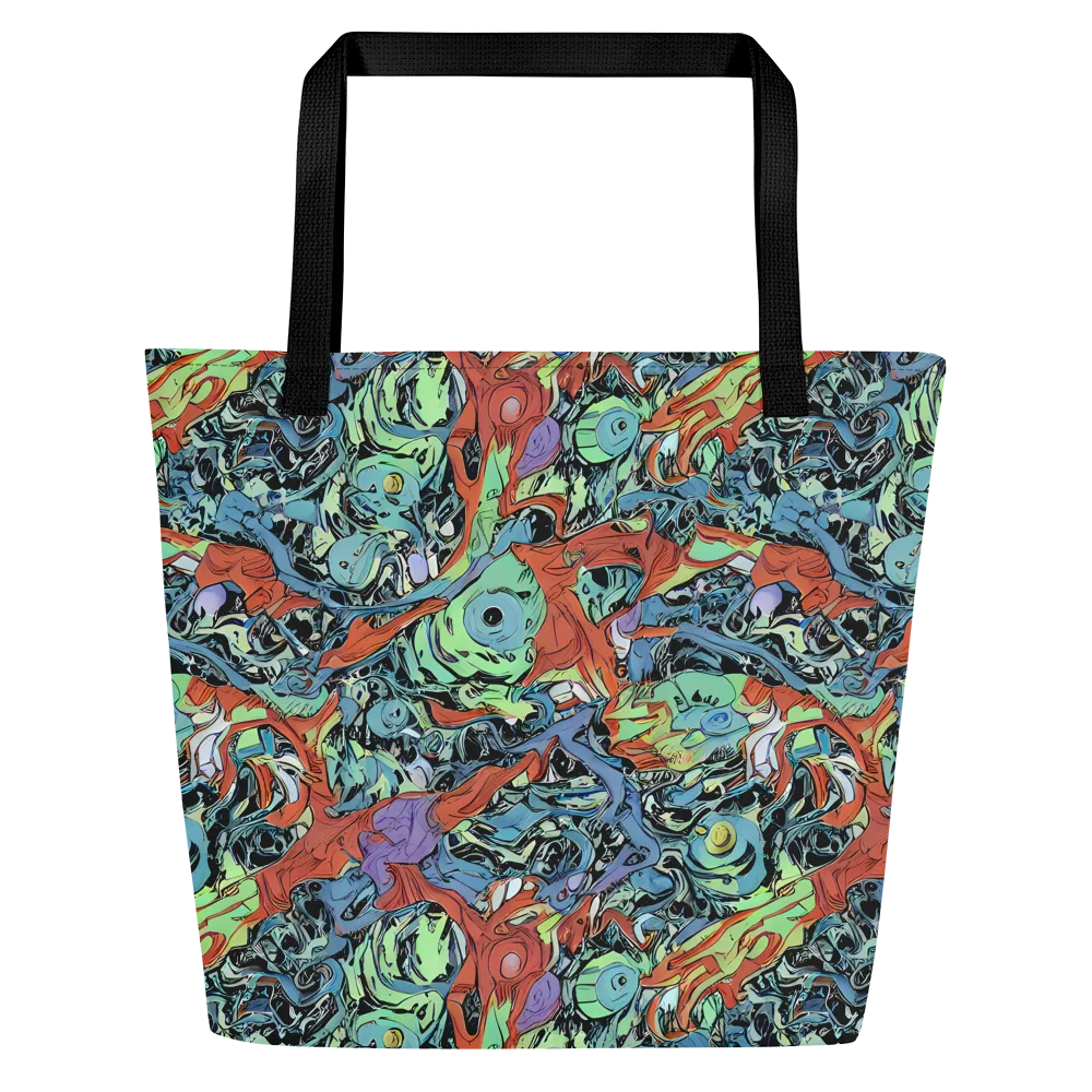 Surreal Shoal on Large Tote Bag W/ Pocket — Front