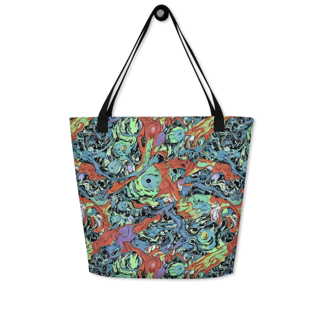 Surreal Shoal on Large Tote Bag W/ Pocket — Front