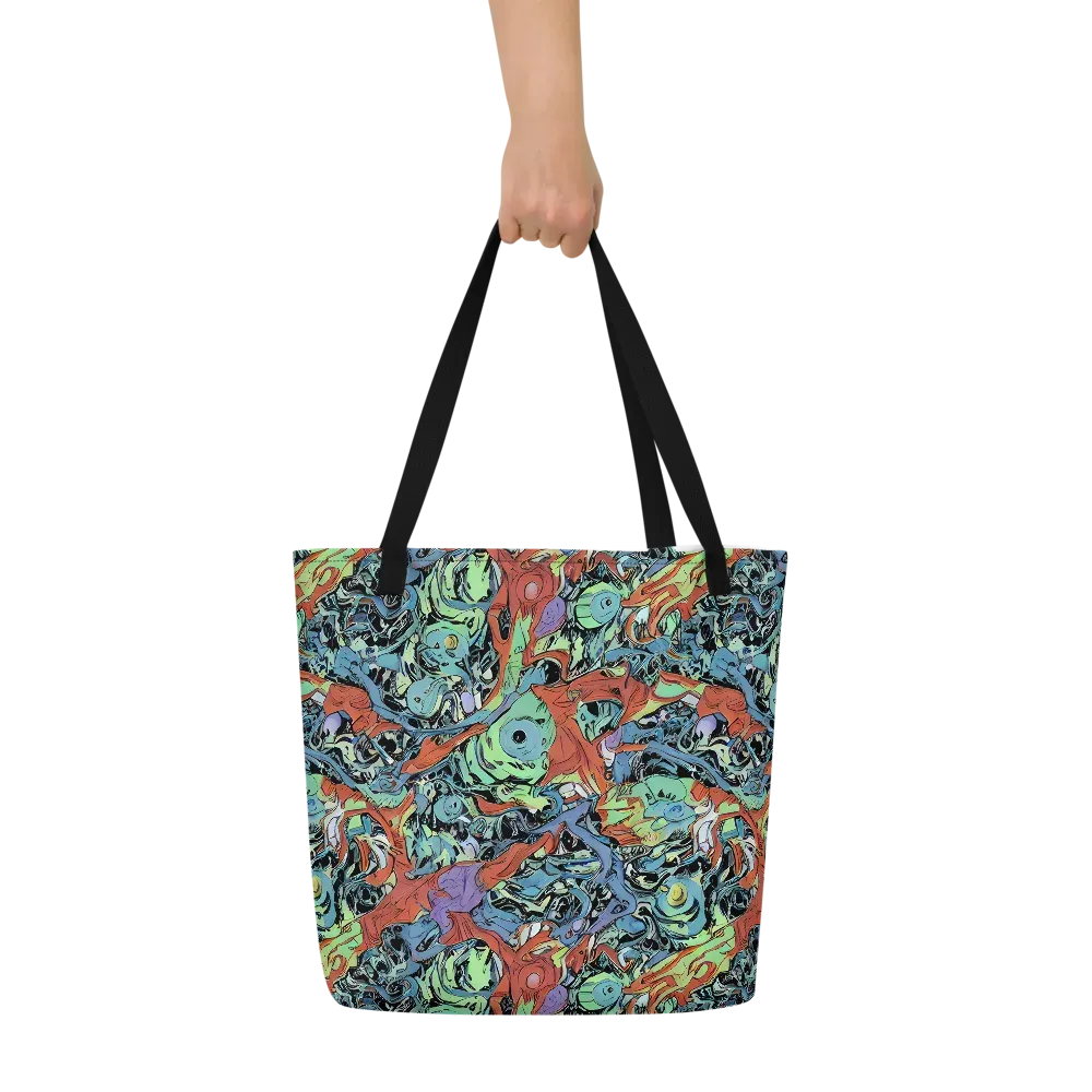 Surreal Shoal on Large Tote Bag W/ Pocket — Front
