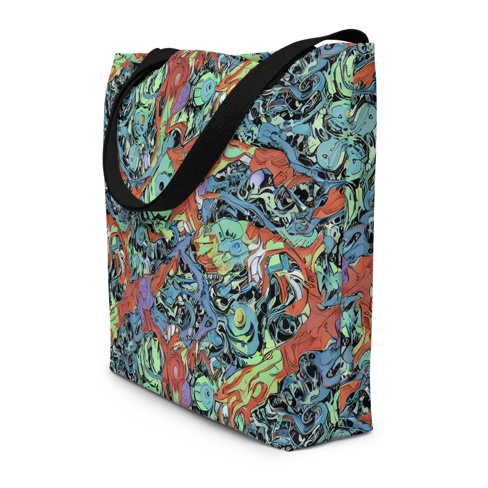 Surreal Shoal on Large Tote Bag W/ Pocket — Front