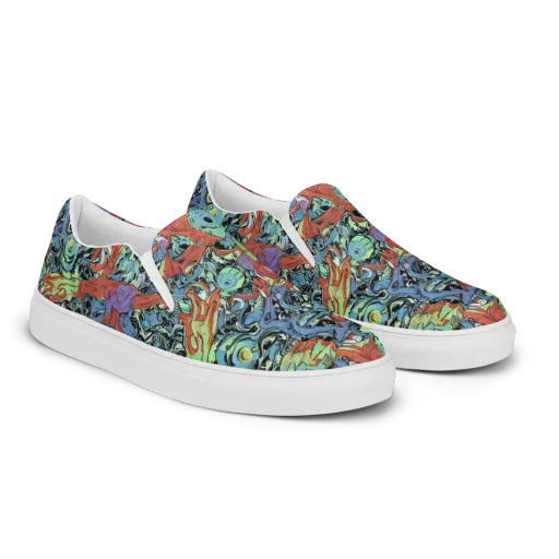 Surreal Shoal on a Women's Slip-On Canvas Shoes