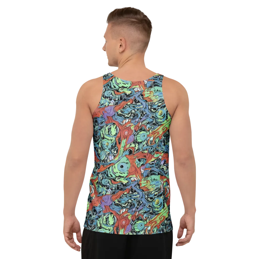 Surreal Shoal on Men's Tank Top — Back