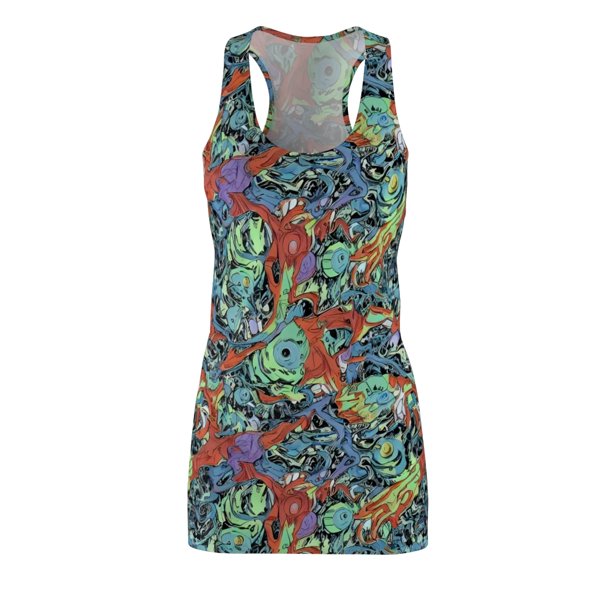 Surreal Shoal on Racerback Dress — Front