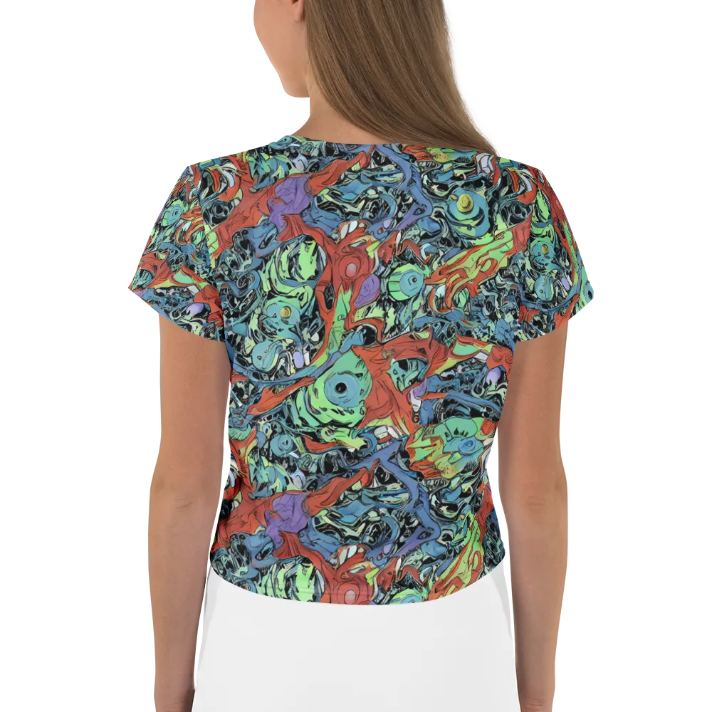 Surreal Shoal on Crop Tee — Back