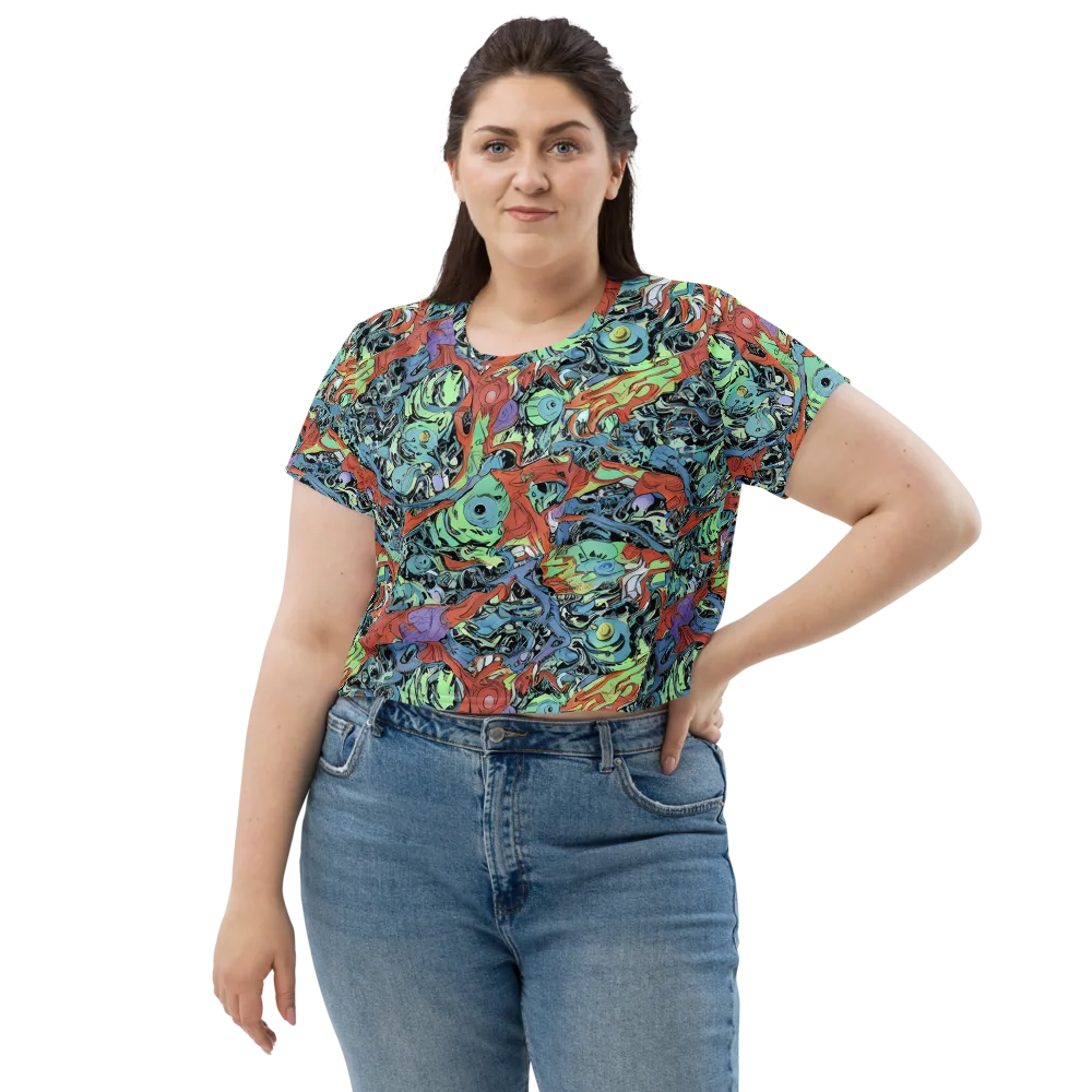 Surreal Shoal on Crop Tee — Front