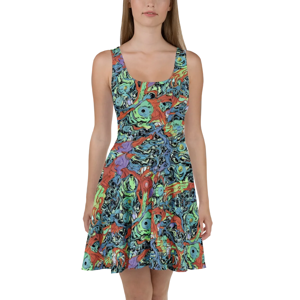 Surreal Shoal on Skater Dress — Front