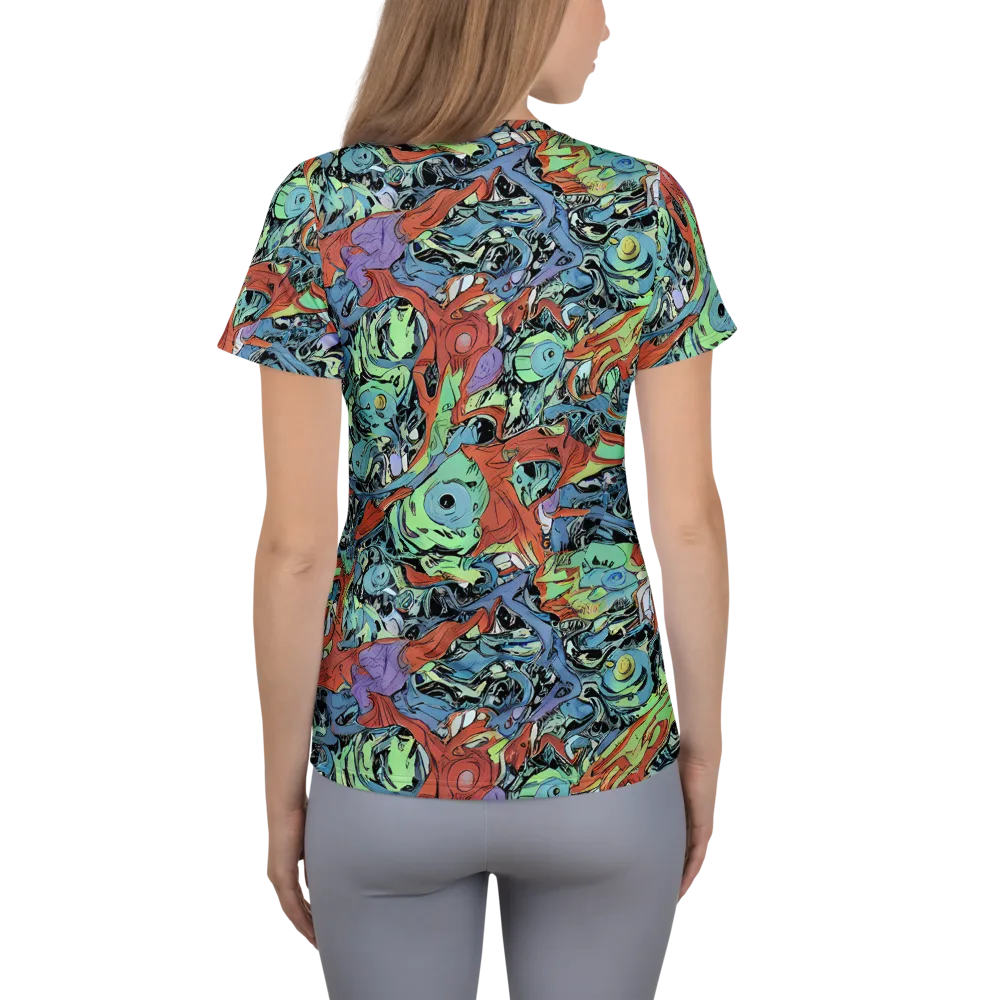 Surreal Shoal on Women's Athletic T-Shirt — Back
