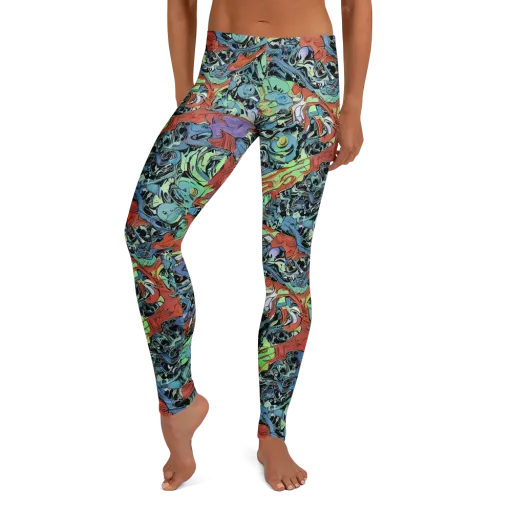 Surreal Shoal on a Leggings