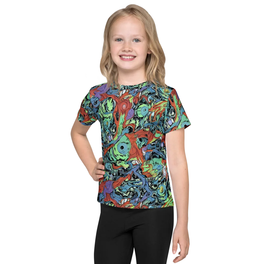 Surreal Shoal on Kids Crew Neck T-Shirt — Front