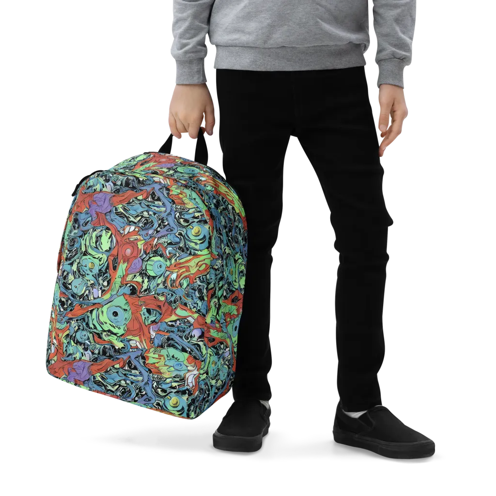 Surreal Shoal on Minimalist Backpack — Zoomed-in