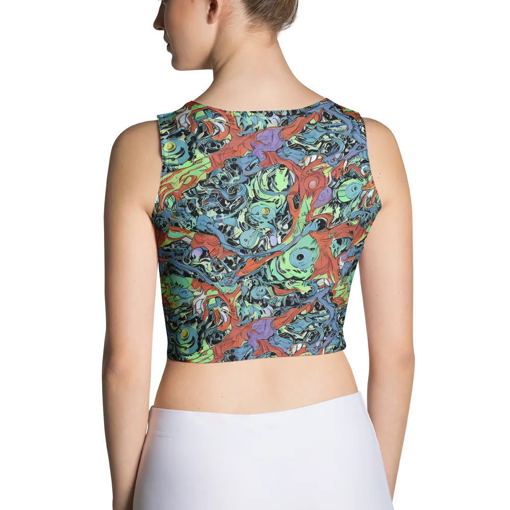 Surreal Shoal on Crop Top — Back