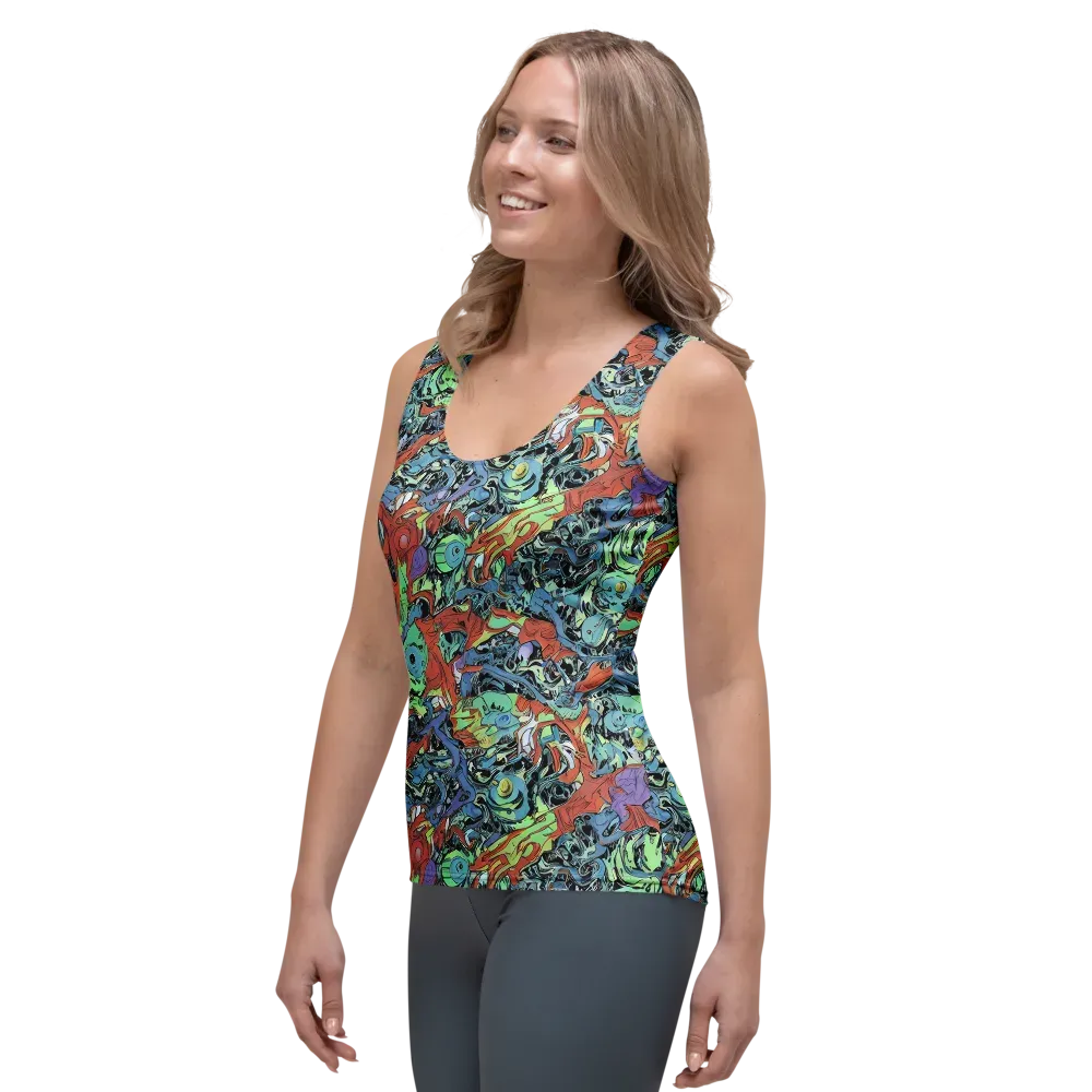 Surreal Shoal on Women's Tank Top — Left Front