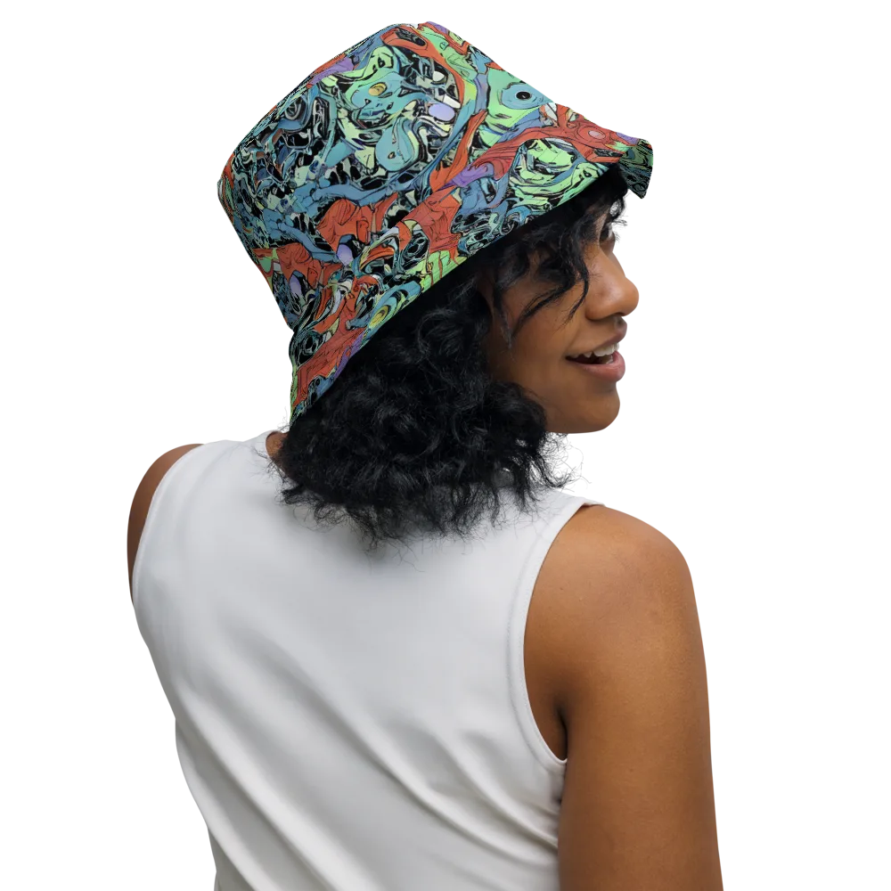 Surreal Shoal on Reversible Bucket Hat — Right Outside