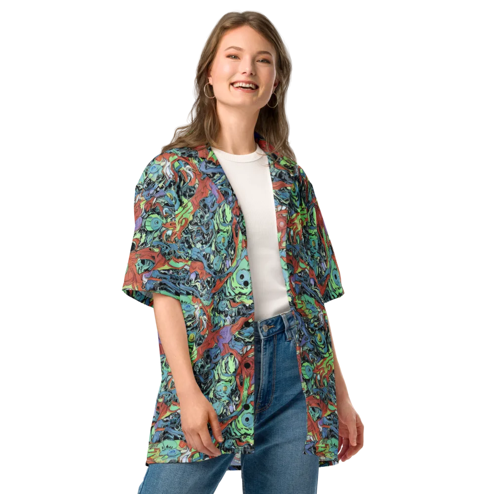Surreal Shoal on Button Shirt — Front