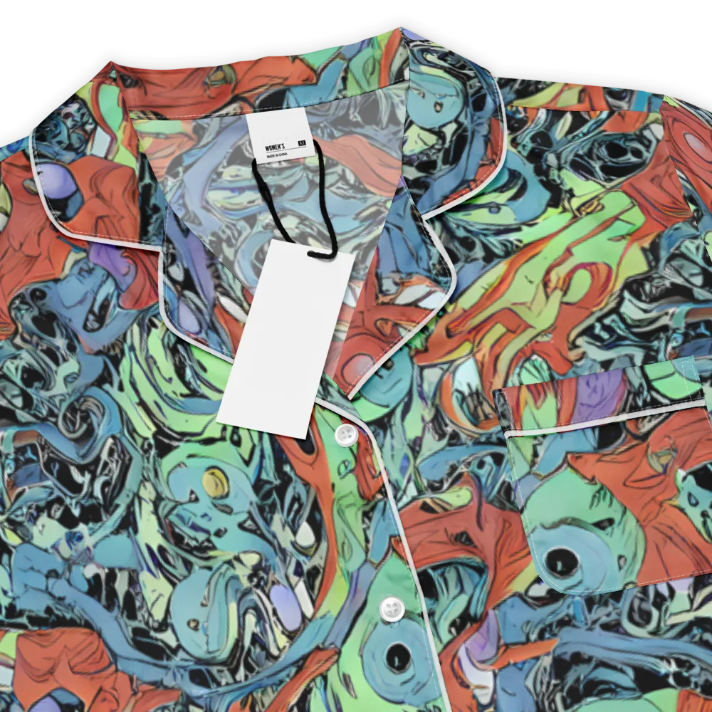Surreal Shoal on Women's Short Sleeve Pajama Top — Product details
