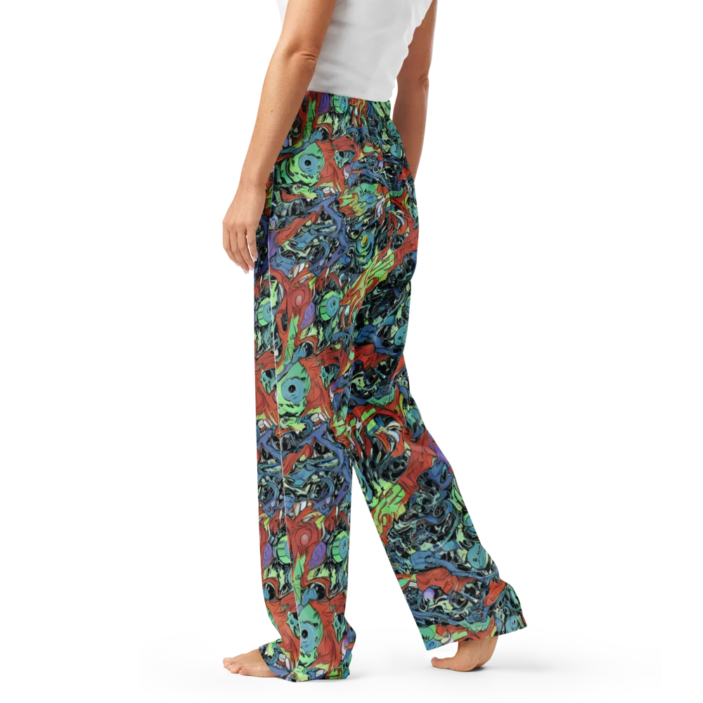 Surreal Shoal on Women's Pajama Pants — Left