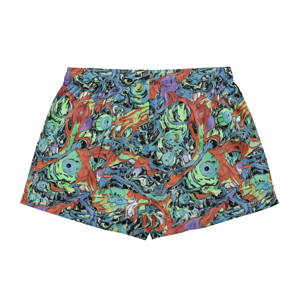 Surreal Shoal on Women's Pajama Shorts — Back