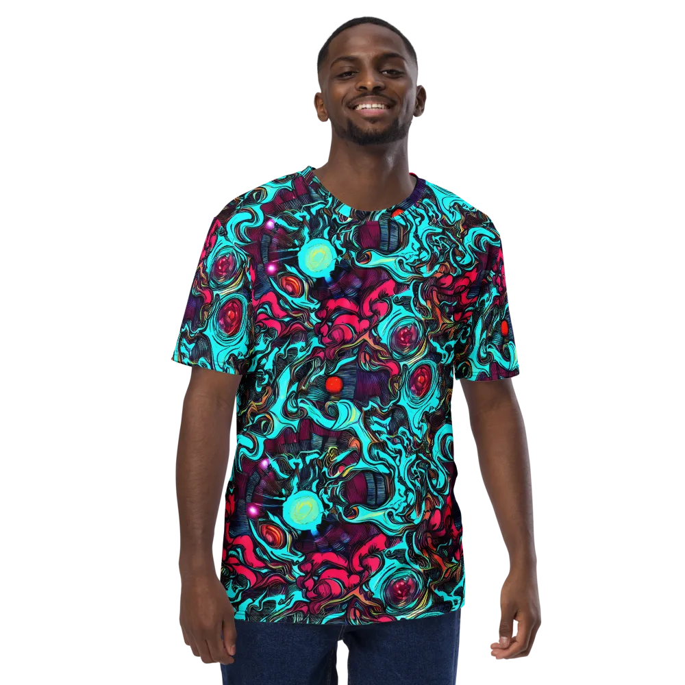 Warped Radiance on Men's Crew Neck T-Shirt — Front
