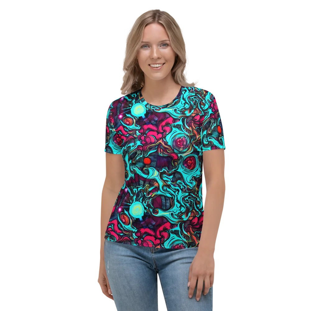 Warped Radiance on Women's Crew Neck T-Shirt — Front