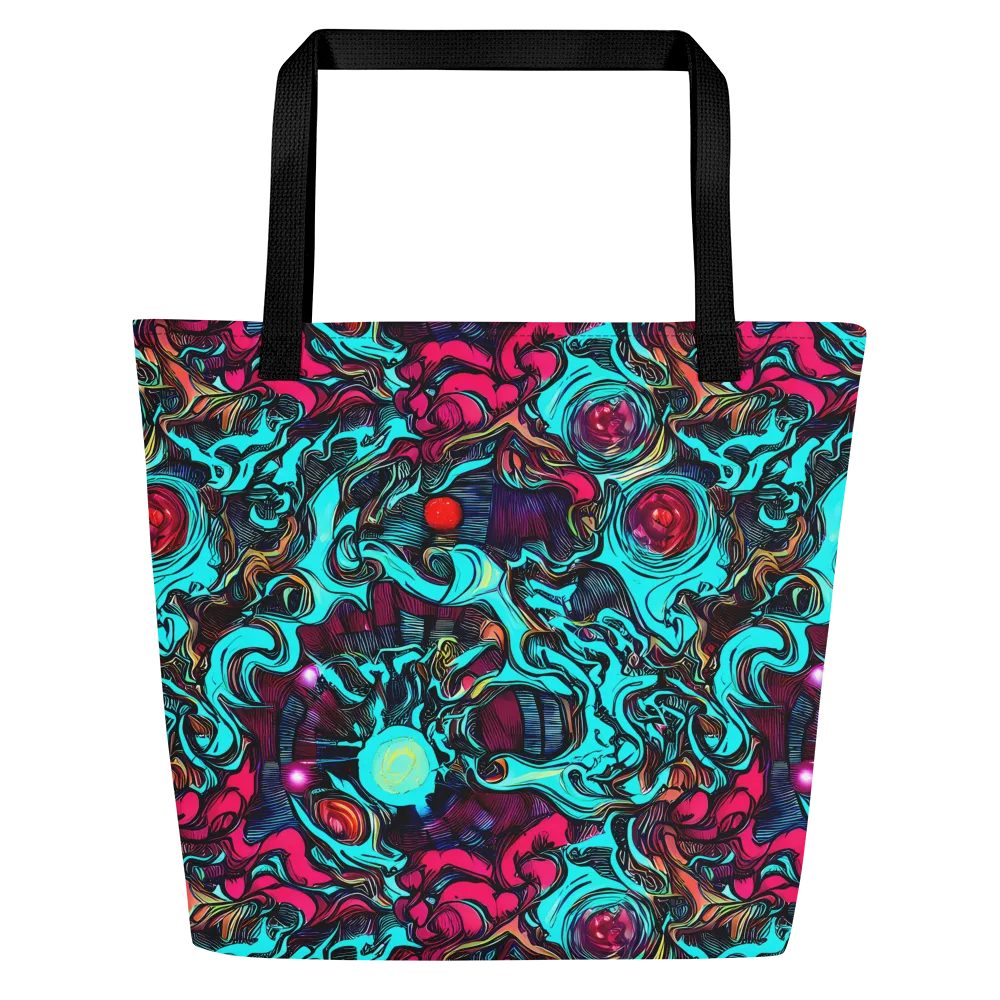 Warped Radiance on Large Tote Bag W/ Pocket — Front