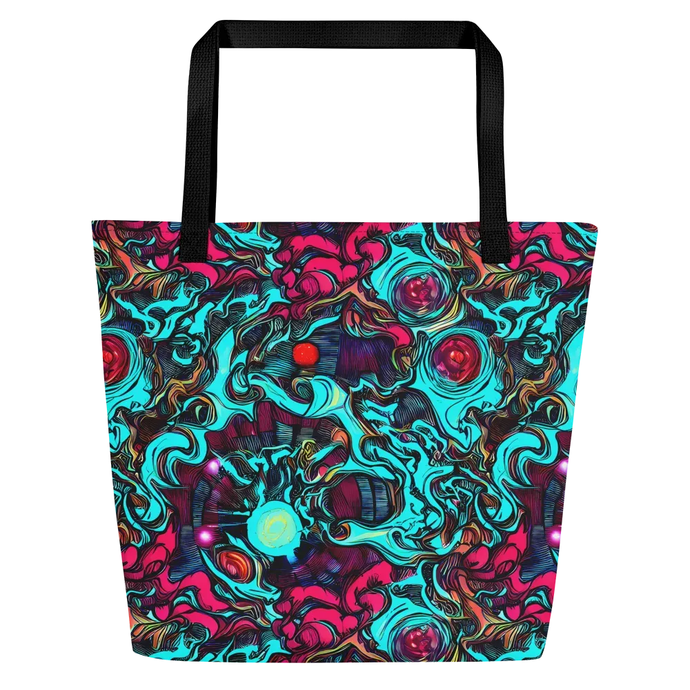 Warped Radiance on Large Tote Bag W/ Pocket — Front