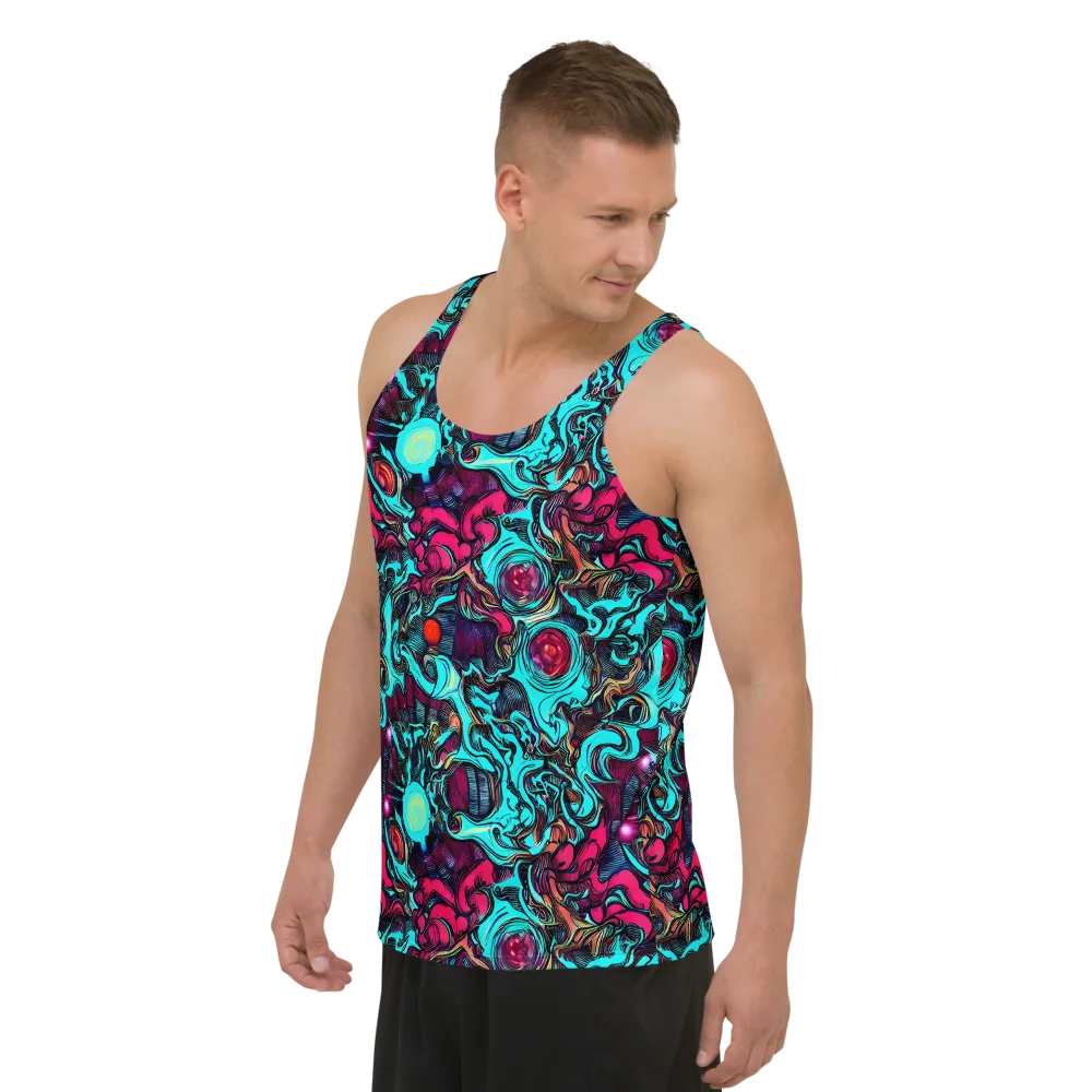 Warped Radiance on Men's Tank Top — Left Front