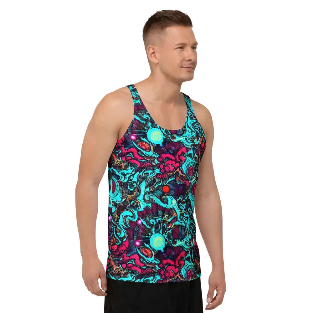 Warped Radiance on Men's Tank Top — Right Front
