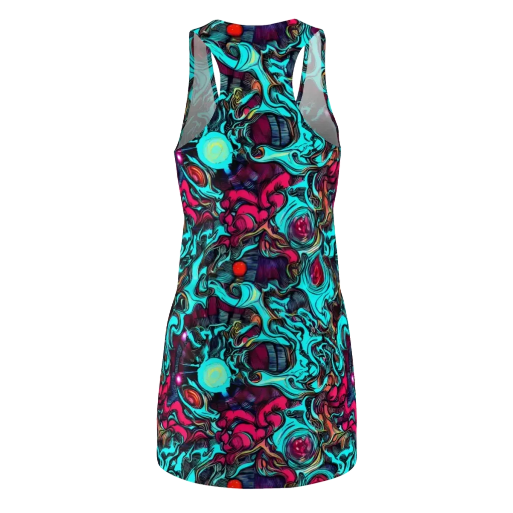 Warped Radiance on Racerback Dress — Back