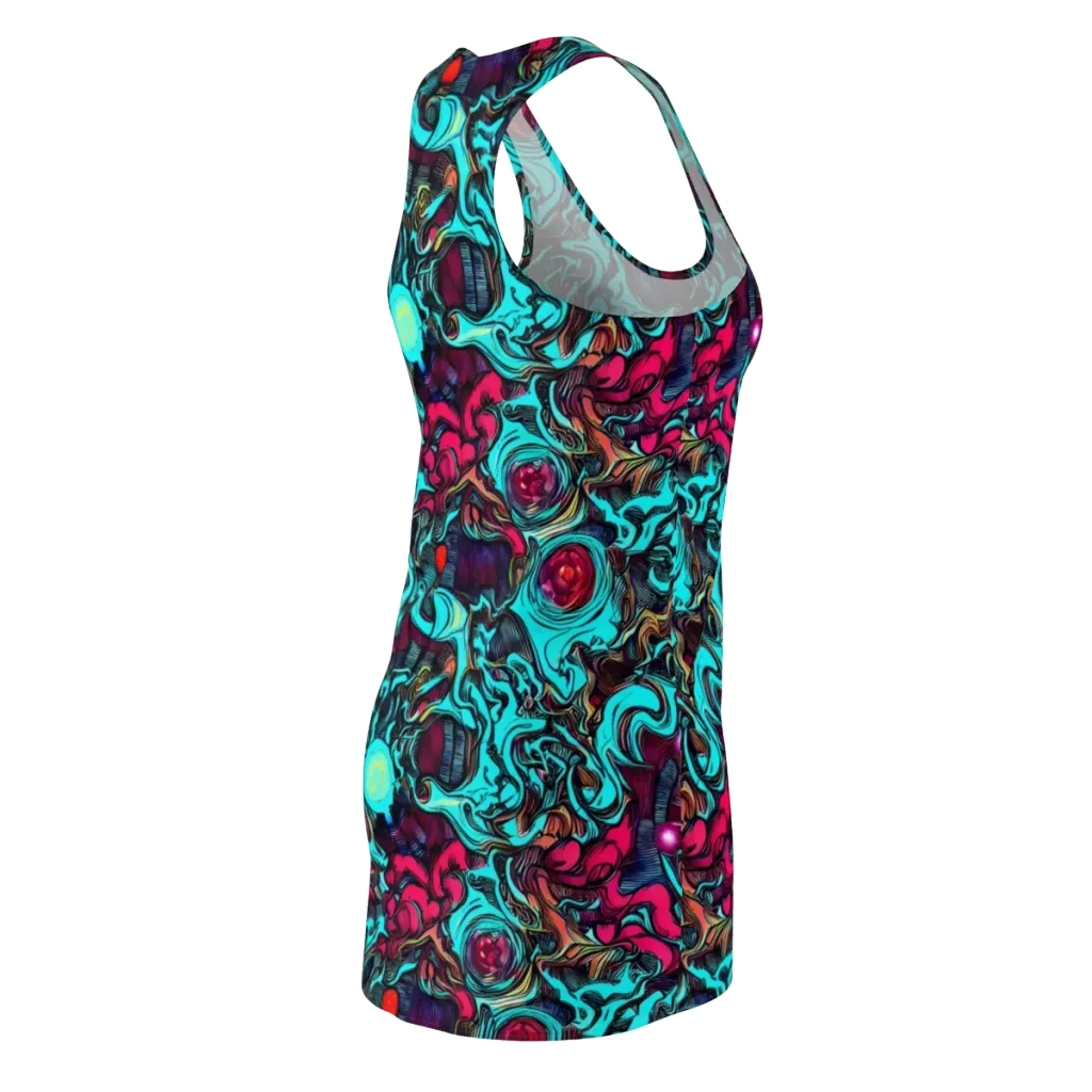 Warped Radiance on Racerback Dress — Back Side