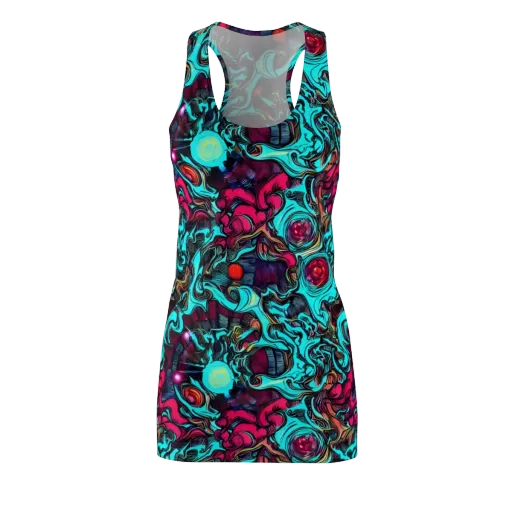 Warped Radiance on a Racerback Dress