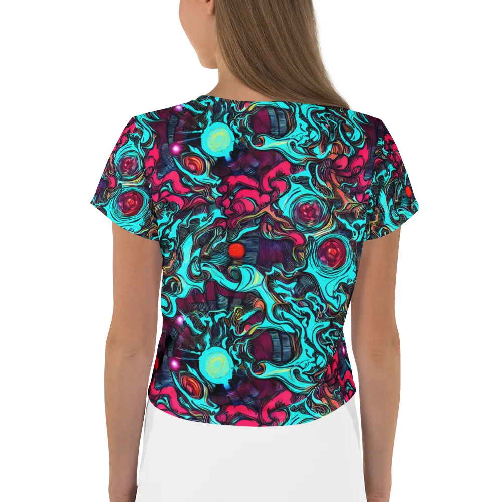 Warped Radiance on Crop Tee — Back