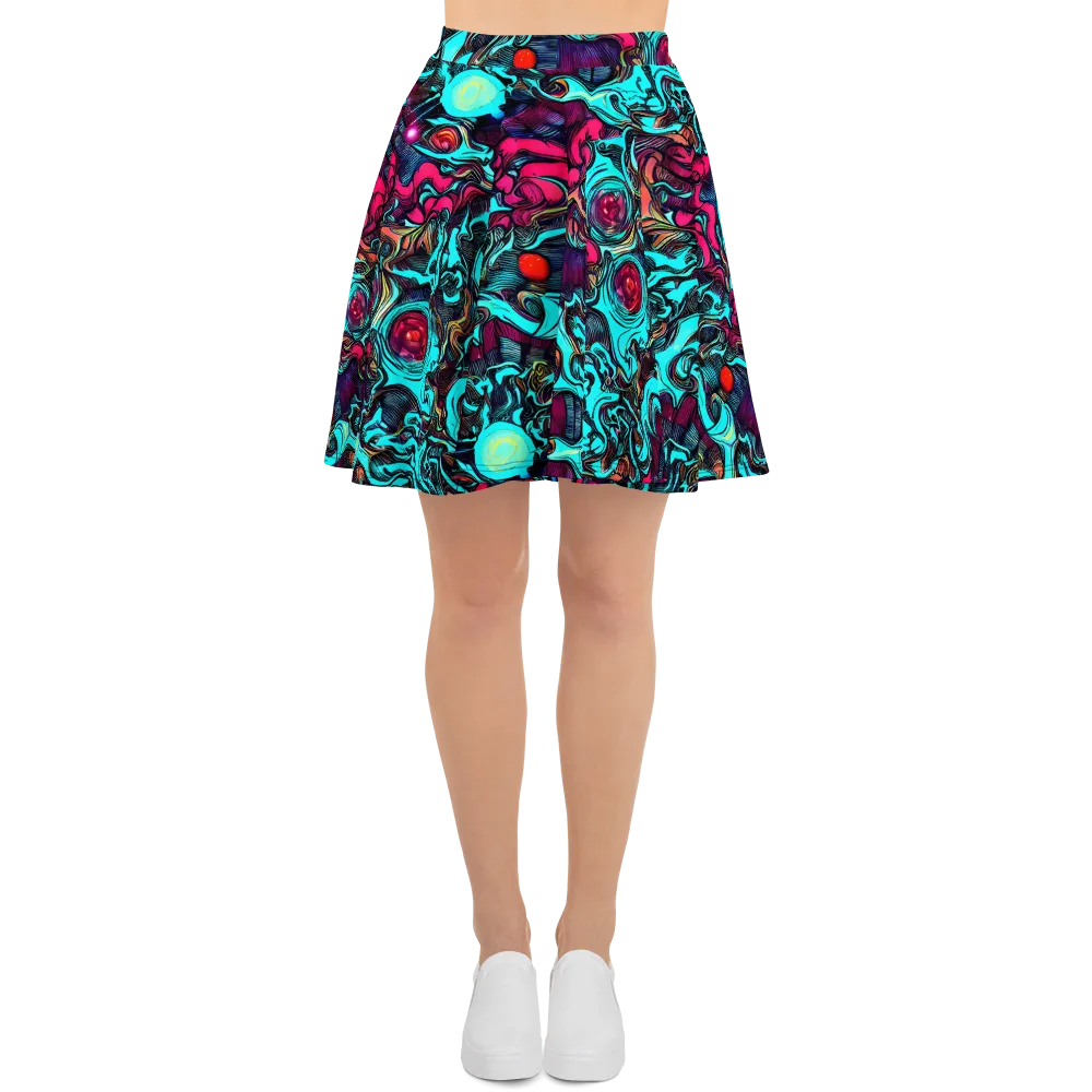 Warped Radiance on Skater Skirt — Front