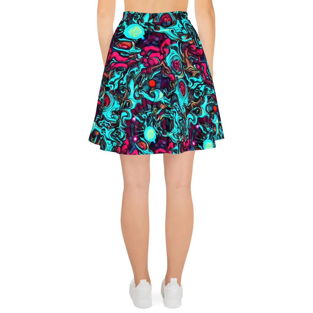 Warped Radiance on Skater Skirt — Back