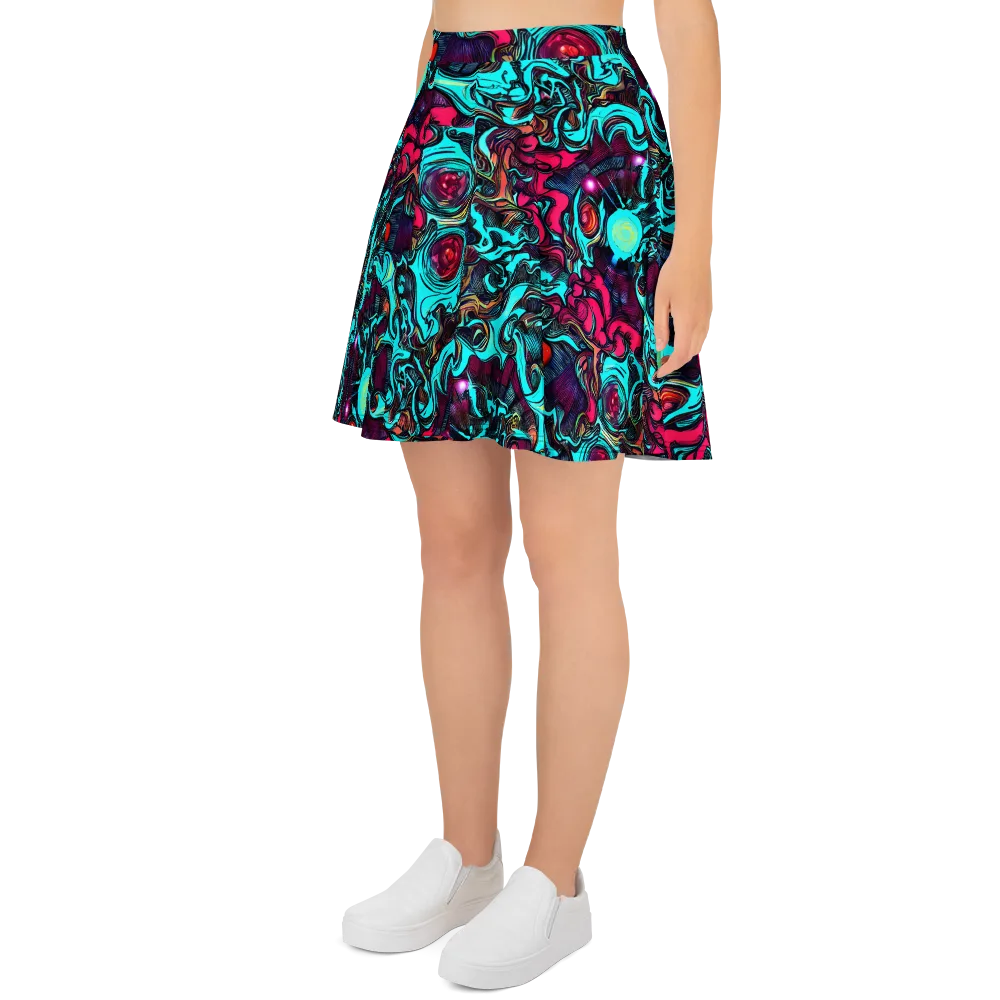 Warped Radiance on Skater Skirt — Left