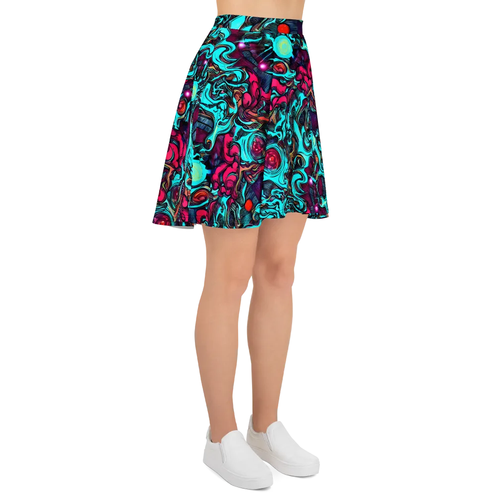 Warped Radiance on Skater Skirt — Right