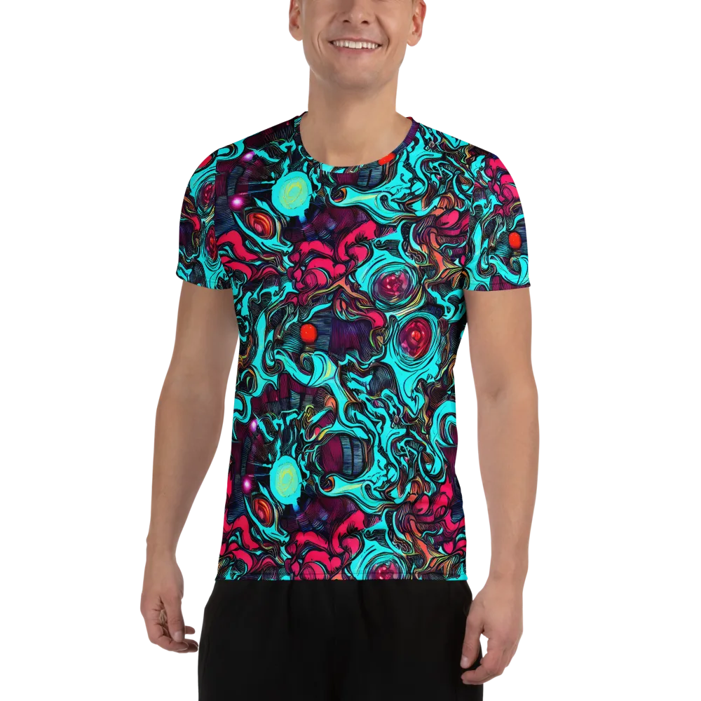 Warped Radiance on Men's Athletic T-Shirt — Front