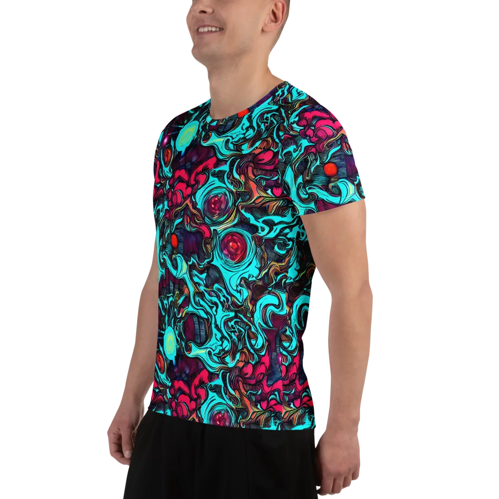 Warped Radiance on Men's Athletic T-Shirt — Left