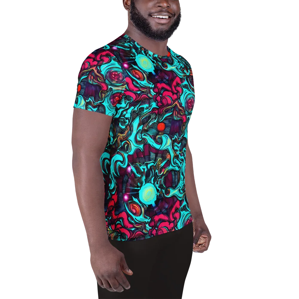 Warped Radiance on Men's Athletic T-Shirt — Right