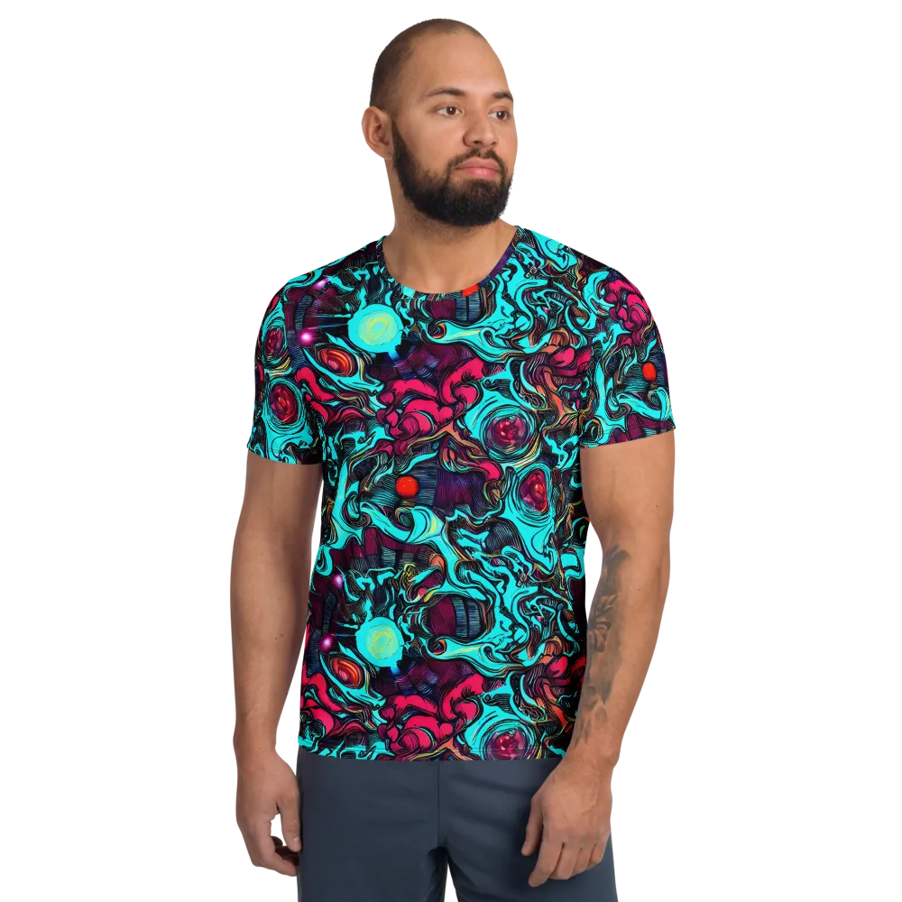 Warped Radiance on Men's Athletic T-Shirt — Front