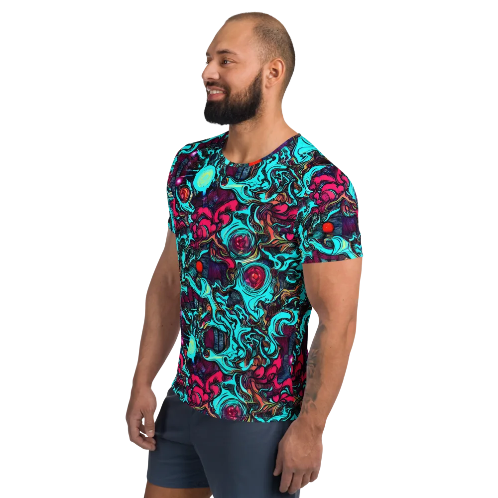 Warped Radiance on Men's Athletic T-Shirt — Left