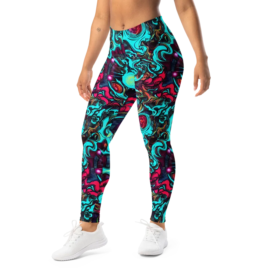 Warped Radiance on Leggings — Left Front