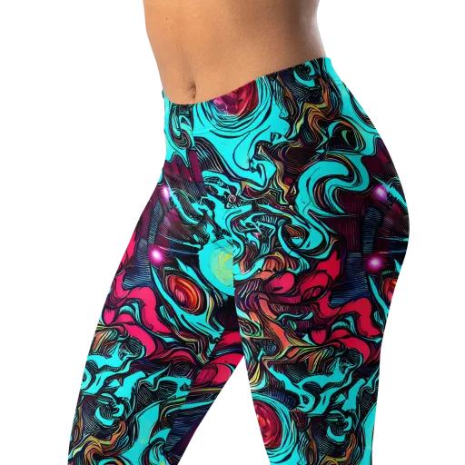 Warped Radiance on a Leggings