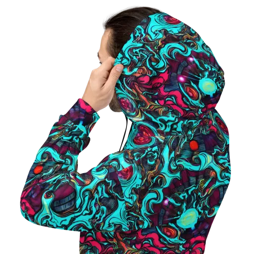 Warped Radiance on a Hoodie