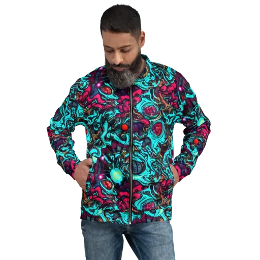 Warped Radiance on a Bomber Jacket